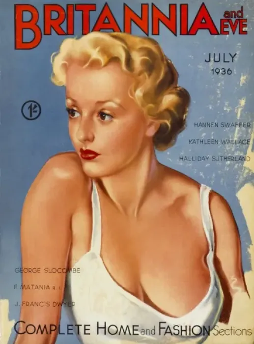Framed Print : Britannia and Eve magazine, July 1936