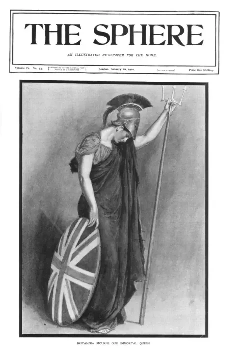 Framed Print : Britannia mourns the death of Queen Victoria Framed Print : Britannia mourns the death of Queen Victoria
