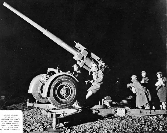 Framed Print : British 3. 7-inch Anti-Aircraft Gun; Second World War, 1940 Framed Print : British 3. 7-inch Anti-Aircraft Gun; Second World War, 1940