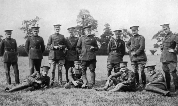 Framed Print : British Airmen, WW1 Framed Print : British Airmen, WW1