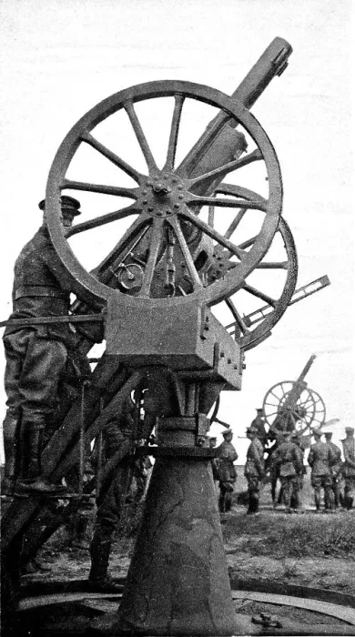 Framed Print : A British anti-aircraft gun