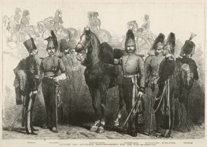 Framed Print : British Cavalry and Artillery Units during the Crimean War Framed Print : British Cavalry and Artillery Units during the Crimean War