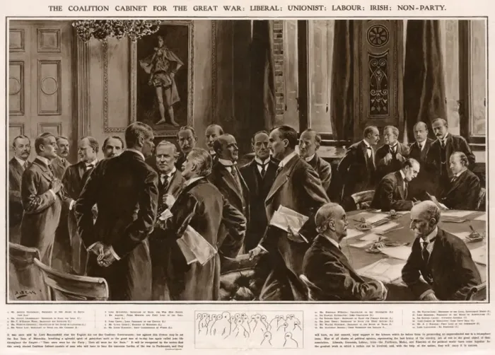 Framed Print : British coalition cabinet, 1915 Framed Print : British coalition cabinet, 1915