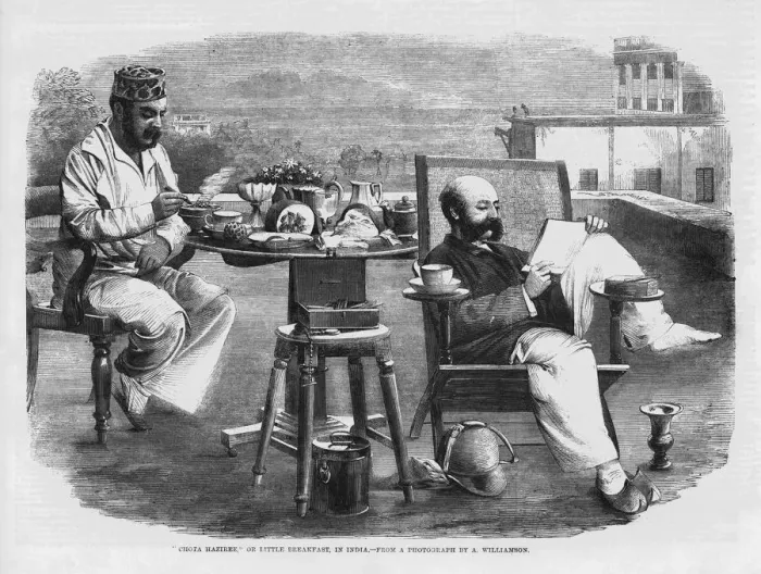 Framed Print : British in India / 1880 Framed Print : British in India / 1880