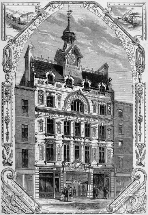 Framed Print : British and Irish Magnetic Telegraph Companys Offices