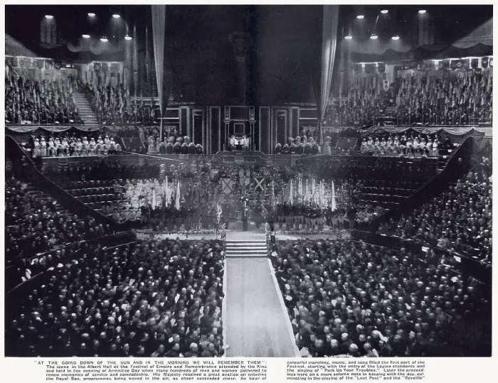Framed Print : The British Legion Festival of Remembrance at The Royal Albert Hall attended by King Edward VIII - held on the evening of Armistice Day - November 11, 1936. Date: 1936 Framed Print : The British Legion Festival of Remembrance at The Royal Albert Hall attended by King Edward VIII - held on the evening of Armistice Day - November 11, 1936. Date: 1936