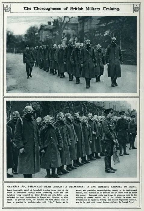 Framed Print : British military battlefield training 1917 Framed Print : British military battlefield training 1917