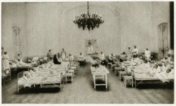 Framed Print : A British- Russian hospital at Petrograd 1916 Framed Print : A British- Russian hospital at Petrograd 1916