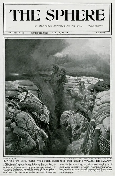 Framed Print : British soldiers being gassed at Ypres. WWI Framed Print : British soldiers being gassed at Ypres. WWI