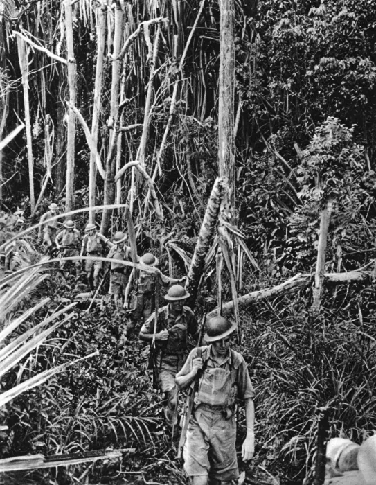 Framed Print : British troops train in Malaya