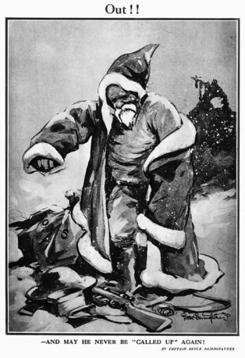 Framed Print : Out by Bruce Bairnsfather, 1919 Framed Print : Out by Bruce Bairnsfather, 1919