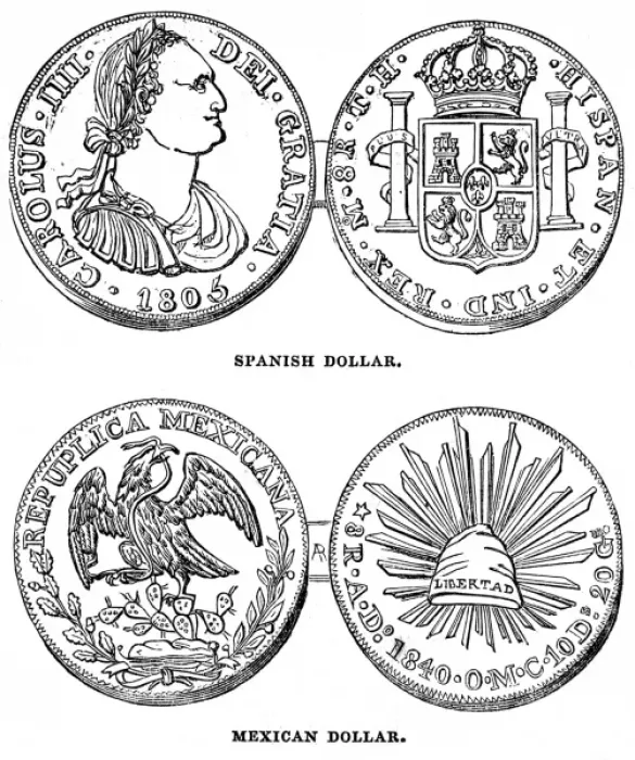 Framed Print : Bullion Office. Bank of England. Spanish dollars and Mexican Framed Print : Bullion Office. Bank of England. Spanish dollars and Mexican
