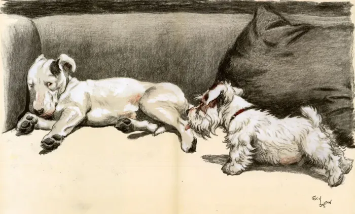Framed Print : The Bully by Cecil Aldin Framed Print : The Bully by Cecil Aldin