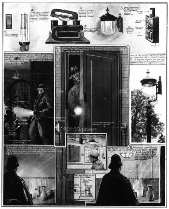 Framed Print : Burglar alarm designs Framed Print : Burglar alarm designs