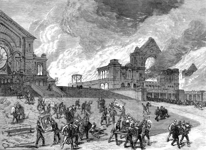 Framed Print : The Burning of the Alexandra Palace, London, 1873 Framed Print : The Burning of the Alexandra Palace, London, 1873