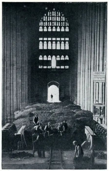 Framed Print : Burying the stalls of Canterbury Cathedral Nave, Sept 1939 Framed Print : Burying the stalls of Canterbury Cathedral Nave, Sept 1939