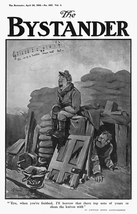 Framed Print : Bystander cover, by Bairnsfather Framed Print : Bystander cover, by Bairnsfather
