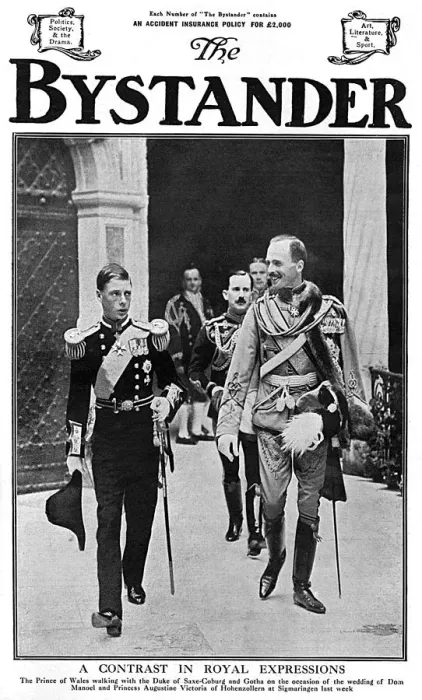 Framed Print : Bystander cover - Prince of Wales at King Manuel wedding