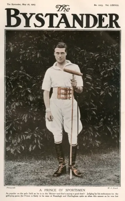Framed Print : Bystander front cover - Prince of Wales as a polo player Framed Print : Bystander front cover - Prince of Wales as a polo player