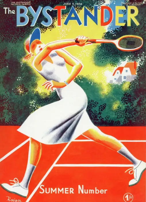 Framed Print : Bystander cover, Summer Number 1935 Framed Print : Bystander cover, Summer Number 1935
