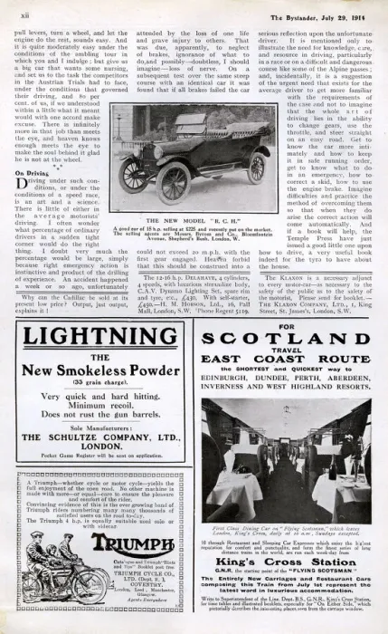 Framed Print : Bystander page, travel East Coast Route, 1914 Framed Print : Bystander page, travel East Coast Route, 1914