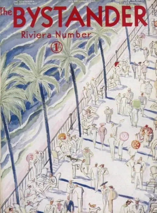 Framed Print : The Bystander Riviera Number front cover, 1934 Framed Print : The Bystander Riviera Number front cover, 1934