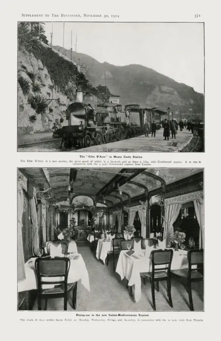 Framed Print : Bystander Supplement, The Riviera for the Christmas Holidays Framed Print : Bystander Supplement, The Riviera for the Christmas Holidays