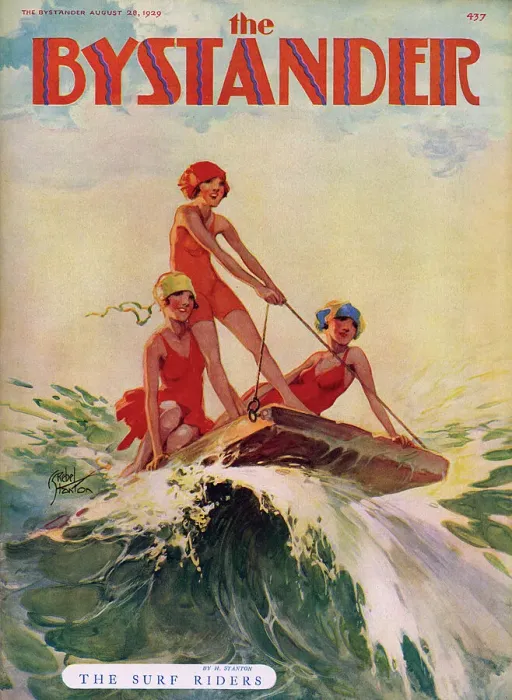 Framed Print : The Bystander - Surf riders front cover Framed Print : The Bystander - Surf riders front cover