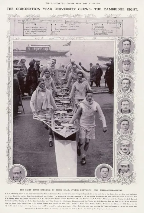 Framed Print : Cambridge Eight 1911 Framed Print : Cambridge Eight 1911