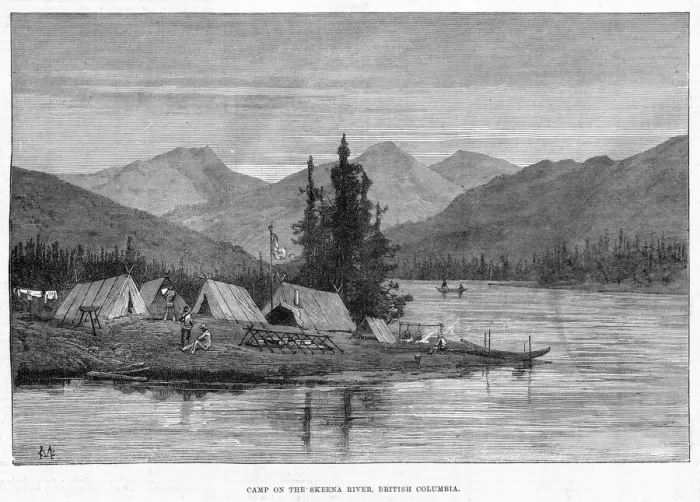 Framed Print : Canada Skeena River
