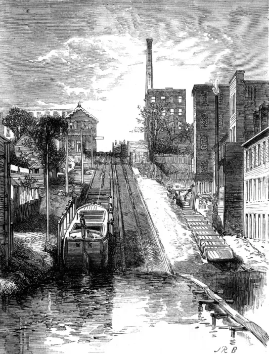 Framed Print : Canal / Inclined Plane / C19 Framed Print : Canal / Inclined Plane / C19