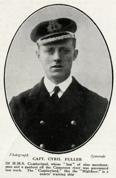 Framed Print : Captain C T M Fuller, HMS Cumberland, WW1 Framed Print : Captain C T M Fuller, HMS Cumberland, WW1
