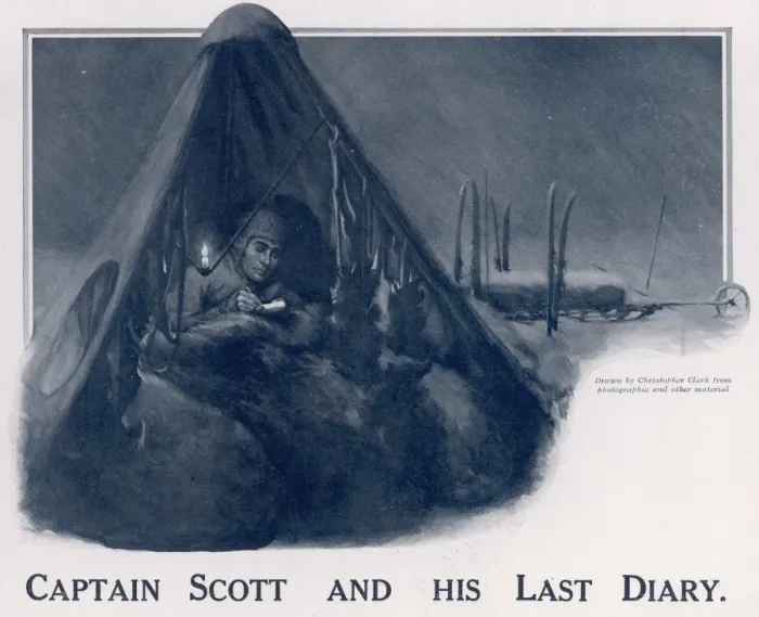 Framed Print : Captain Scott and his tent Framed Print : Captain Scott and his tent