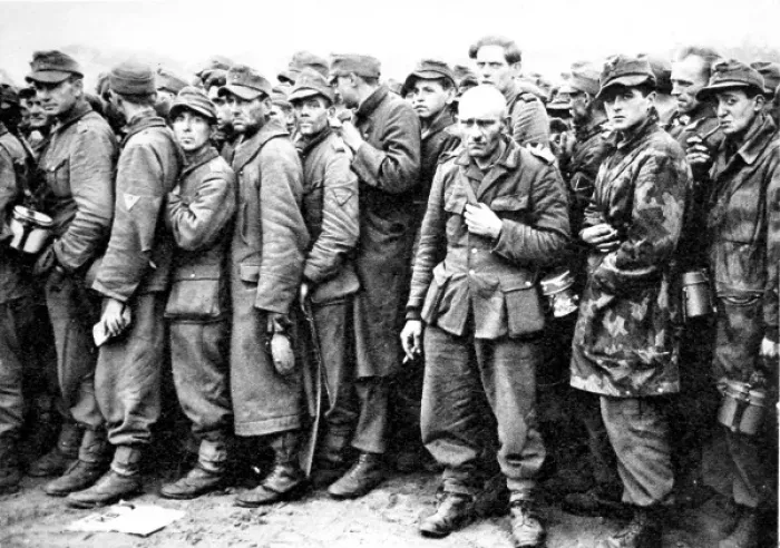 Framed Print : Captured German Soldiers, Holland; Second World War, 1944