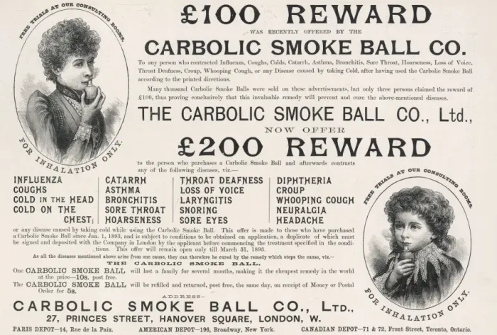 Framed Print : Carbolic Smoke Ball / 1893 Framed Print : Carbolic Smoke Ball / 1893