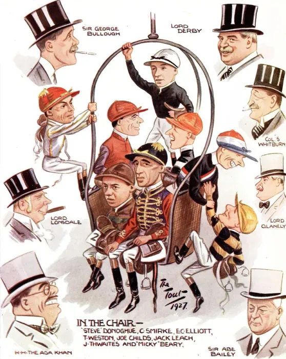 Framed Print : Caricatures at Royal Ascot, 1927 Framed Print : Caricatures at Royal Ascot, 1927
