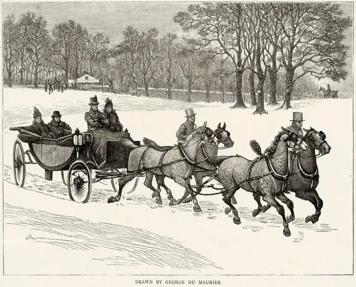 Framed Print : CARRIAGE IN SNOW Framed Print : CARRIAGE IN SNOW