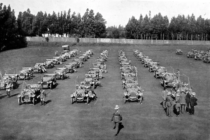 Framed Print : Cars of the special motor transport corps of South Africa