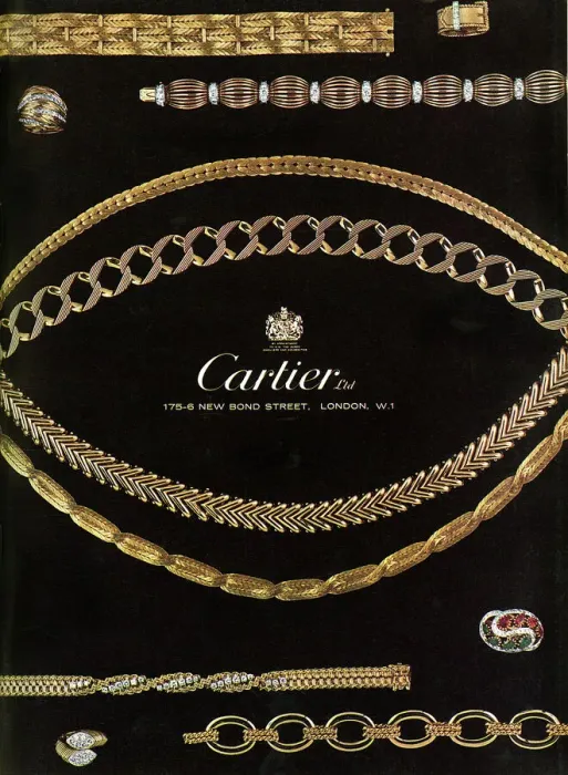 Framed Print : Cartier advertisement 1965 Framed Print : Cartier advertisement 1965