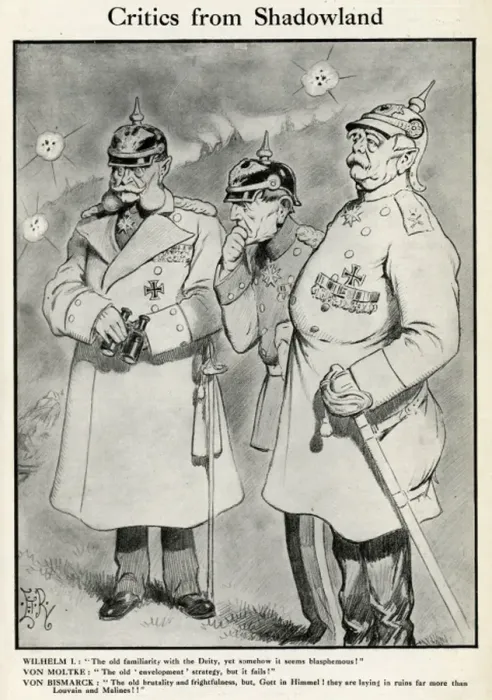 Framed Print : Cartoon, Critics from Shadowland, WW1 Framed Print : Cartoon, Critics from Shadowland, WW1