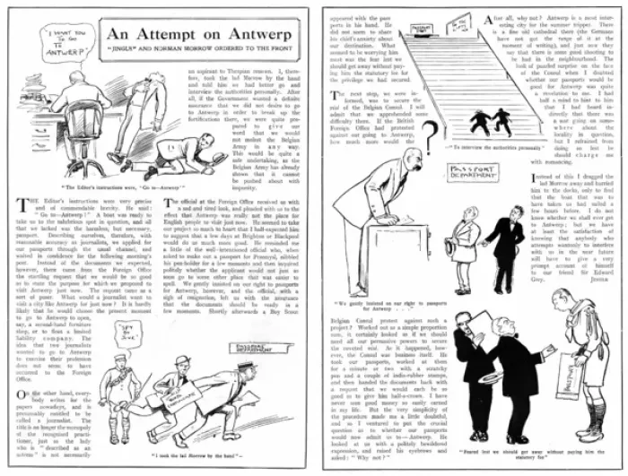 Framed Print : Cartoon story, An Attempt on Antwerp, WW1 Framed Print : Cartoon story, An Attempt on Antwerp, WW1