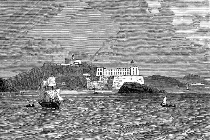 Framed Print : The Castle of Elmina, Gold Coast, 1873