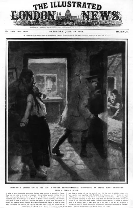 Framed Print : Catching a German spy Framed Print : Catching a German spy