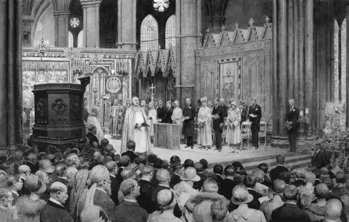 Framed Print : Cathedral service, recovery of King George V Framed Print : Cathedral service, recovery of King George V