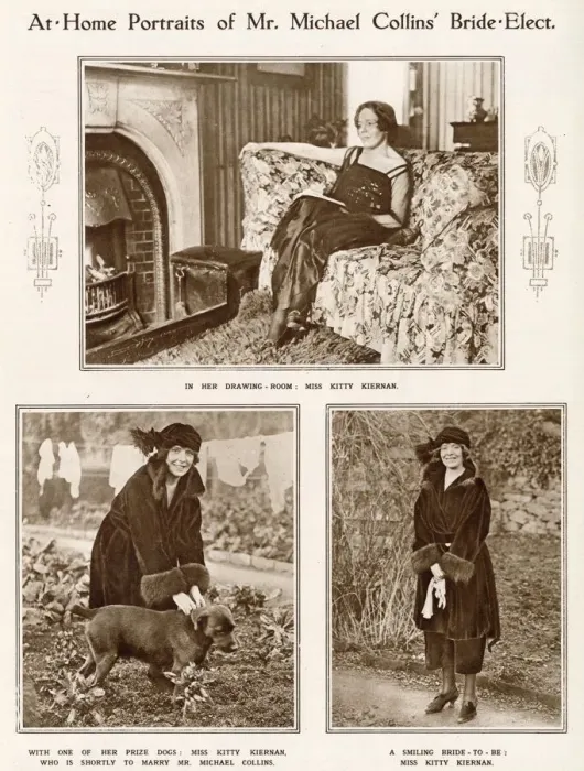 Framed Print : Catherine Kitty Brigid Kiernan (1893-1945), pictured at home after the announcement o Framed Print : Catherine Kitty Brigid Kiernan (1893-1945), pictured at home after the announcement o