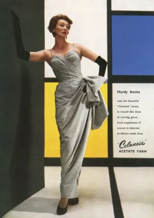 Framed Print : Celanese fabric advertisement, 1953 Framed Print : Celanese fabric advertisement, 1953