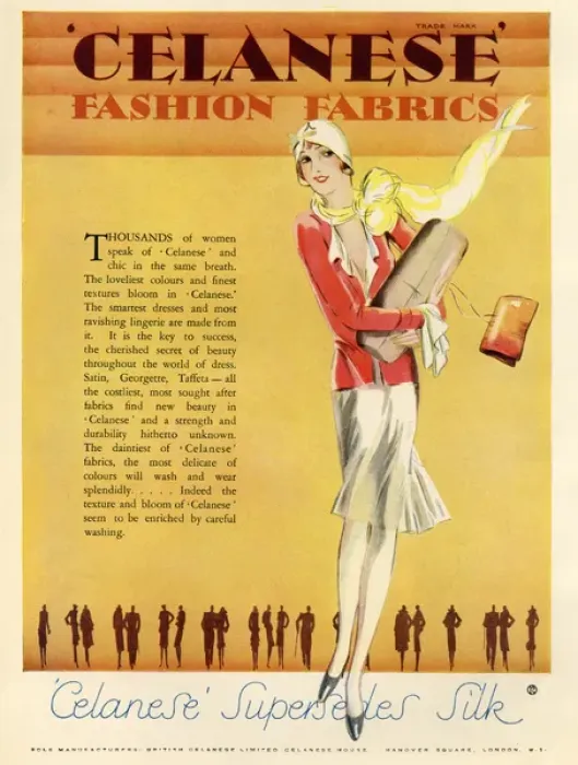 Framed Print : Celanese Fashion Fabrics