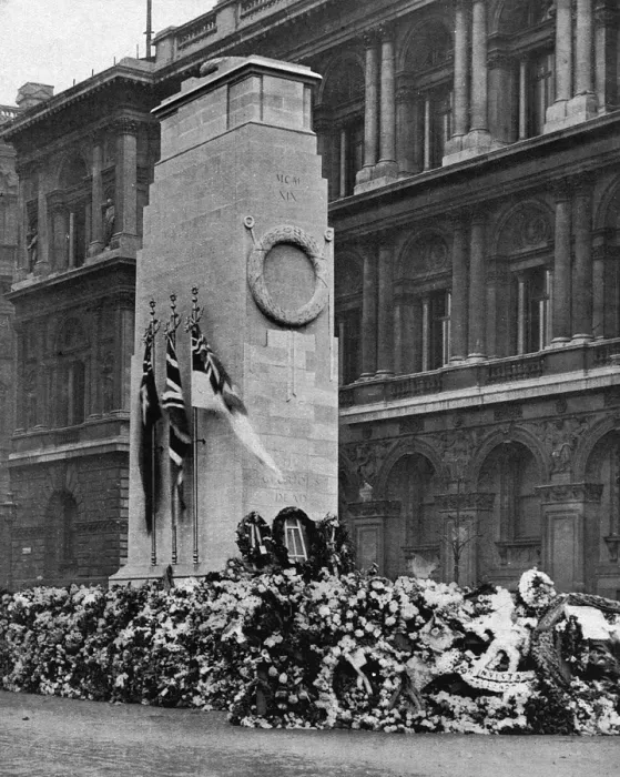 Framed Print : The Cenotaph covered in flowers, November 1920 Framed Print : The Cenotaph covered in flowers, November 1920