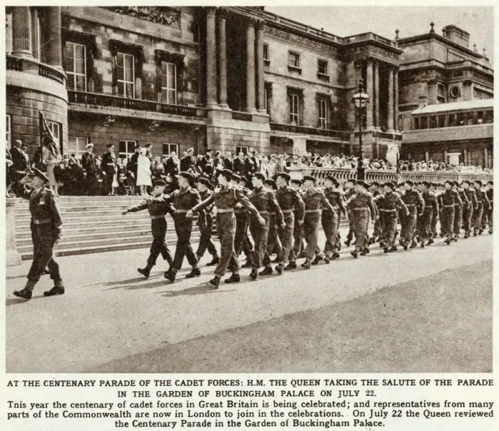 Framed Print : Centenary parade of the Cadet Forces in Great Britain