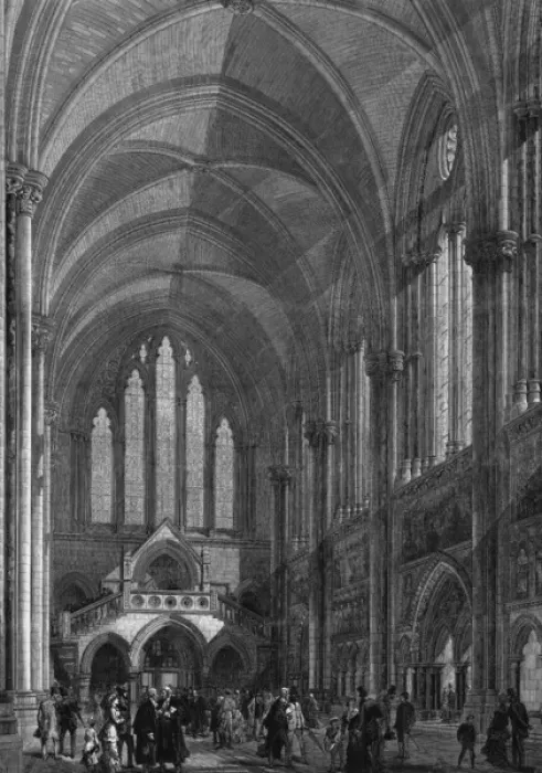 Framed Print : Central Hall of the Royal Courts of Justice, London, 1882 Framed Print : Central Hall of the Royal Courts of Justice, London, 1882